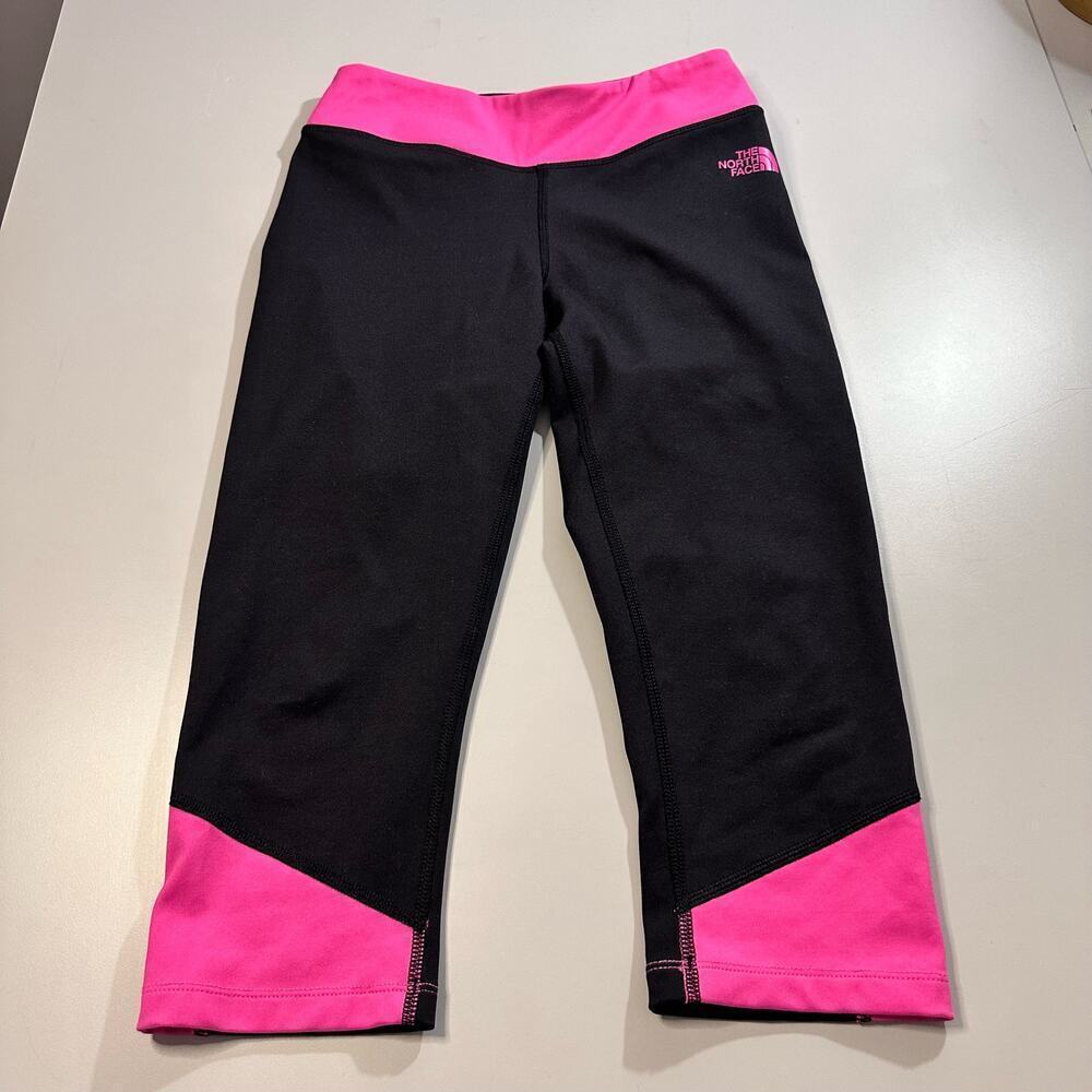 The North Face Black and Pink Leggings cropped